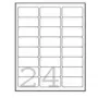 Avery - adrešu uzlīmes - Baltas - 63,5 x 33,9 mm - 2400 uzlīmes (100 Loksnes x 24) (L7159-100)