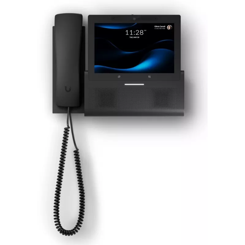 IP tālrunis UBIQUITI G3 Touch Wall — 7 collu 1280×800 displejs, 32 GB atmiņa, 5 MP kamera, Gigabit Ethernet, Wi‑Fi (802.11a/b/g/n/ac), melns