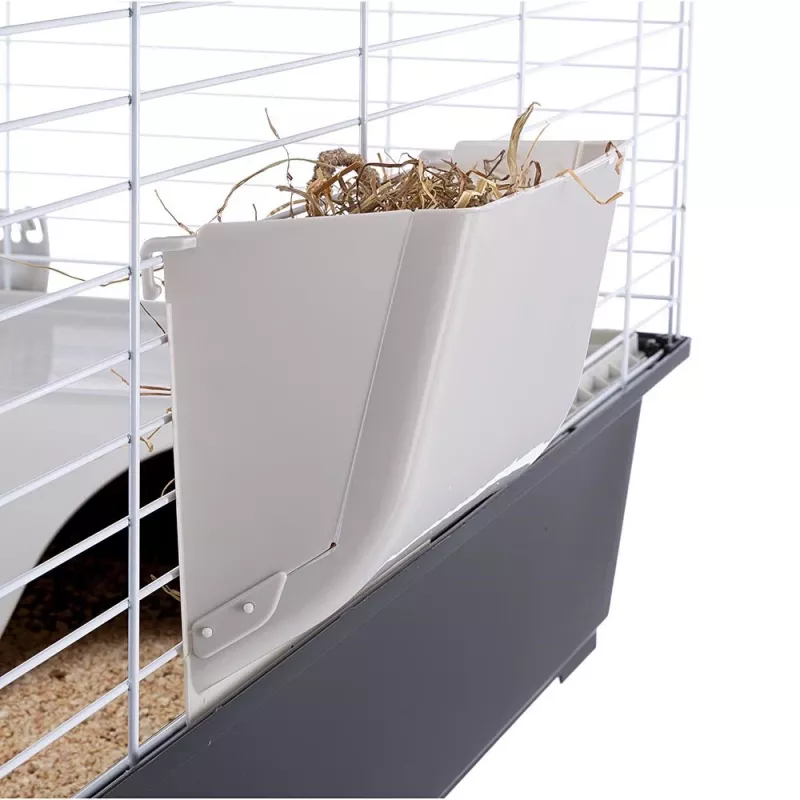 Būris FERPLAST Casita 100 Trušiem un Jūrascūciņām, Metāls/Plastmasa, 960×570×560 mm, Taupe/Balts