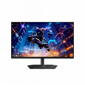 27 collu GIGABYTE MO27Q3 QD‑OLED QHD spēļu monitors — 2560x1440, 360 Hz, 0,03 ms, 250 cd/m², HDR True Melns 400, HDMI 2.1, DP 1.4