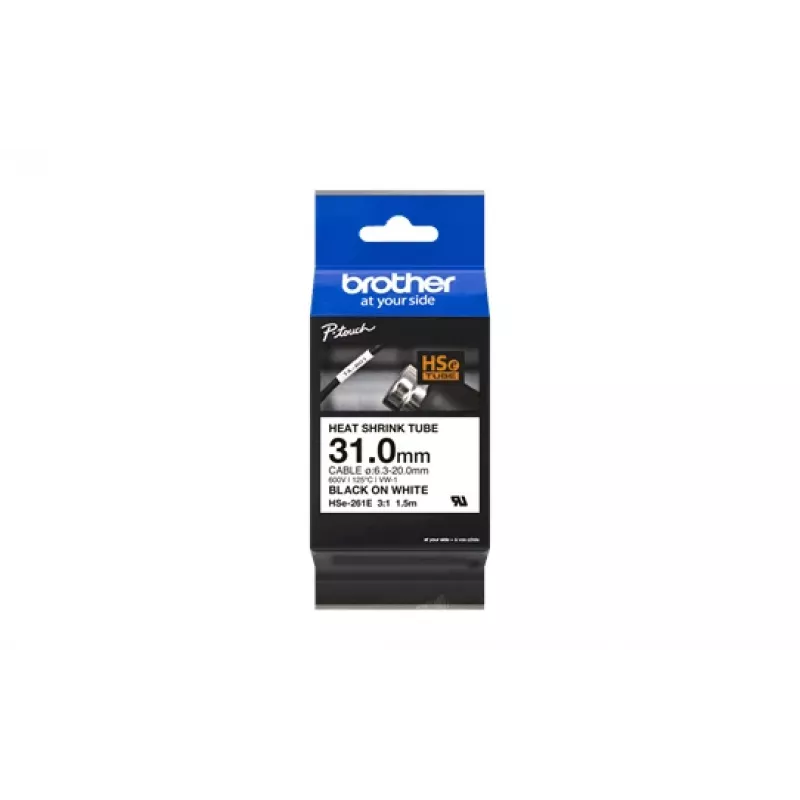 Printera lente Brother HSe-261E melna 3.1 cm x 1.5 m