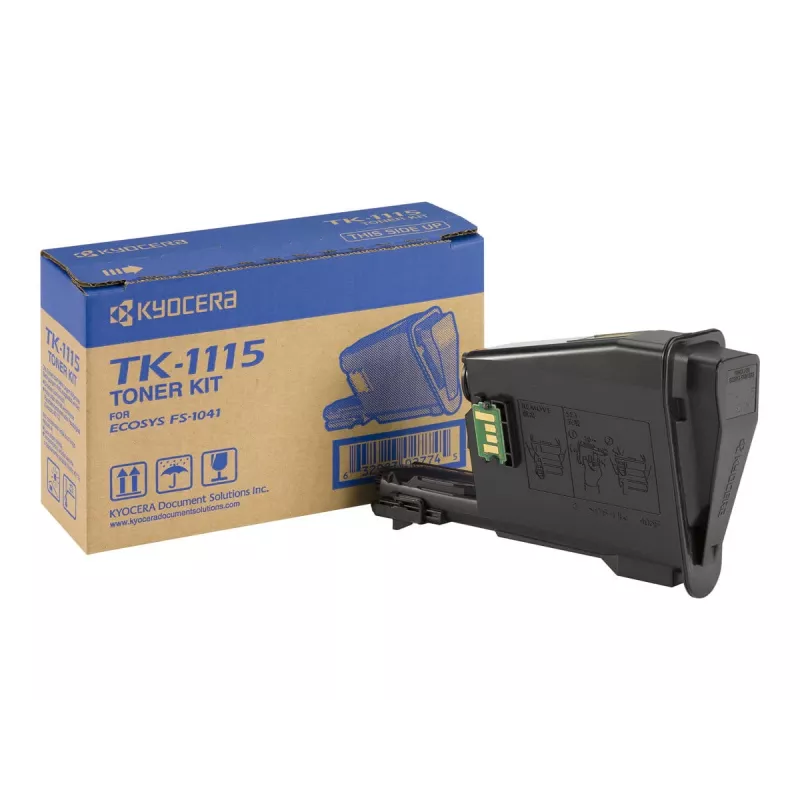 KYOCERA TK-1115 tonera kasetne 1 gab. Oriģināla Melna