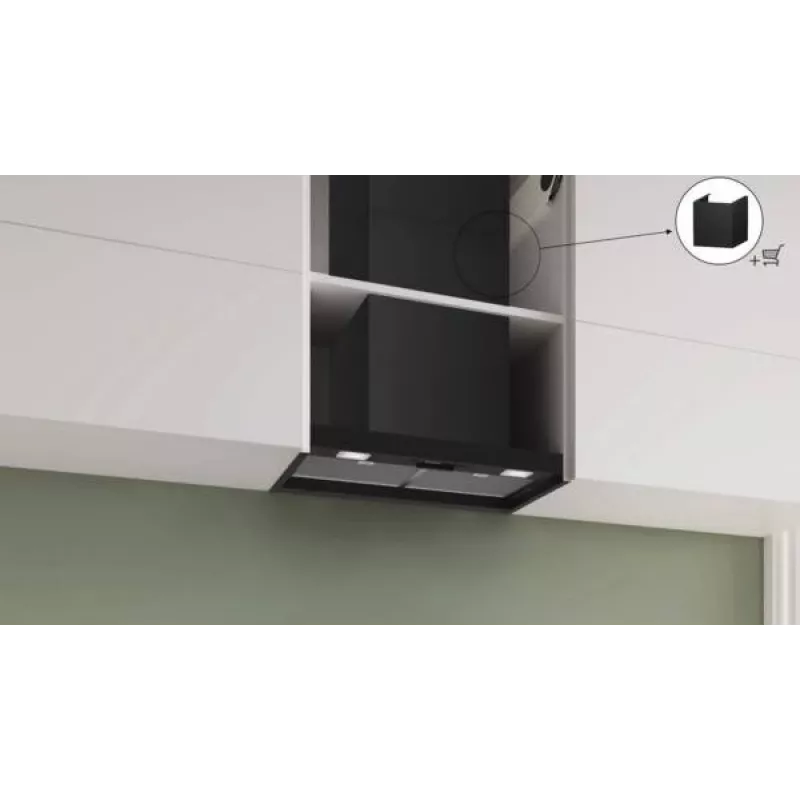 Bosch Serie 2 DBB63BC60 tvaika nosūcējs Iebūvējams Melns 384 m³/h