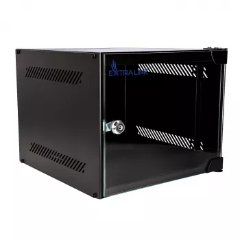 EXTRALINK LITE 4U 10 280X310 PIE SIENAS STIPRINĀMS PLATĒJU SKAPPA MELNS
