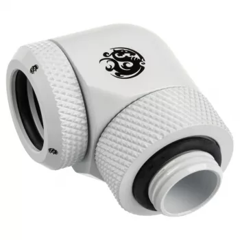 Adapter 90° G1/4 male to 14mm hardtube, rotatable — BitsPower BP-DWE90RML14, balts