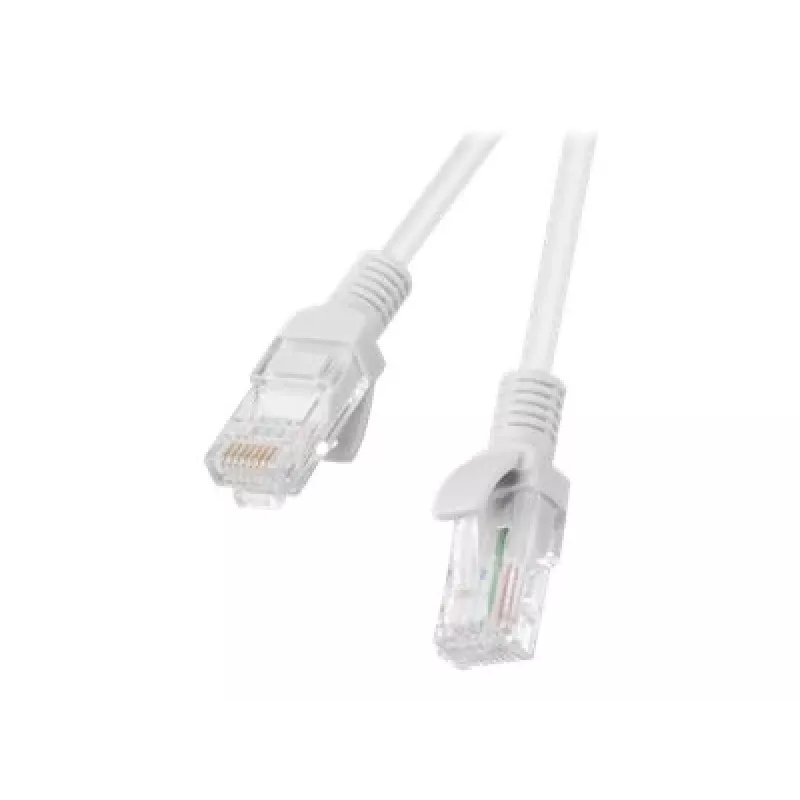 Tīkla kabelis LANBERG PCU5-10CC-0100-S RJ-45 Cat5e U/UTP, 1 m, pelēks