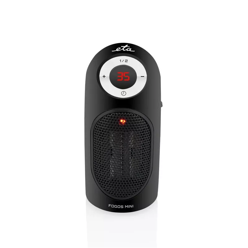 ETA | Sildītājs | ETA162390000 Fogos mini | Ventilatora sildītājs | 400 W | Piemērots telpām līdz 8 m² | Melns | N/A