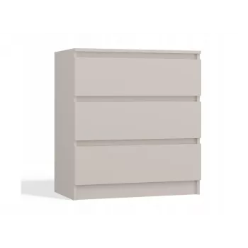 Kumode MALWA M3 no top e shop — 3 atvilktnes, 700×750×400 mm, skaidu plātne, matēts kašmira apdare