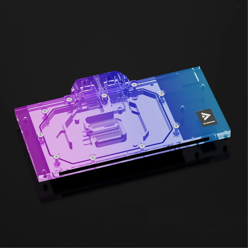 Dzesēšanas bloks Barrow LRC 2.0 priekš MSI RTX 4090 Suprim/Trio RGB — melns akrils