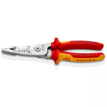 Kabeļu noņemšanas knaibles Knipex 13 76 200 ME 6 mm noņemšanas jauda Sarkans Nerūsējošais tērauds Dzeltens