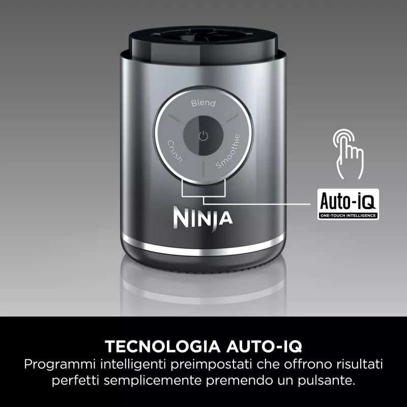Ninja Blast Max BC251EUGY bezvadu portatīvais blenderis, 0,57 l, tērauda asmeņi, pelēks