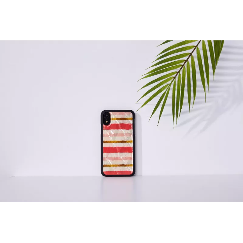Viedtālruņa maciņš iKins iPhone XR — īss kūkas dizains, melns