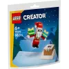 Konstrukciju rotaļlieta LEGO Santa's Chimney polybag 30692 – mini sezonas būvēšanas komplekts