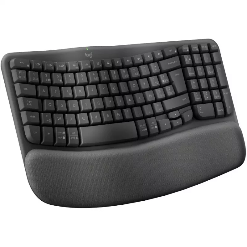 Wave Keys bezvadu ergonomiskā tastatūra - GRAPHITE - NLB - 2.4GHZBT - NA - CENTRAL-419 - UNIVERSAL