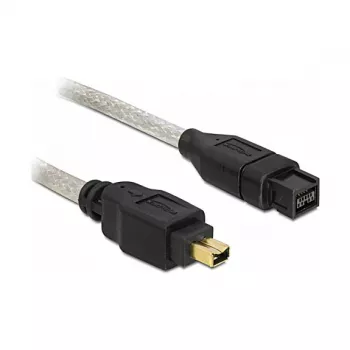 FireWire A/B kabelis DeLOCK 82589 2,0 m pelēks vīrišķais/vīrišķais