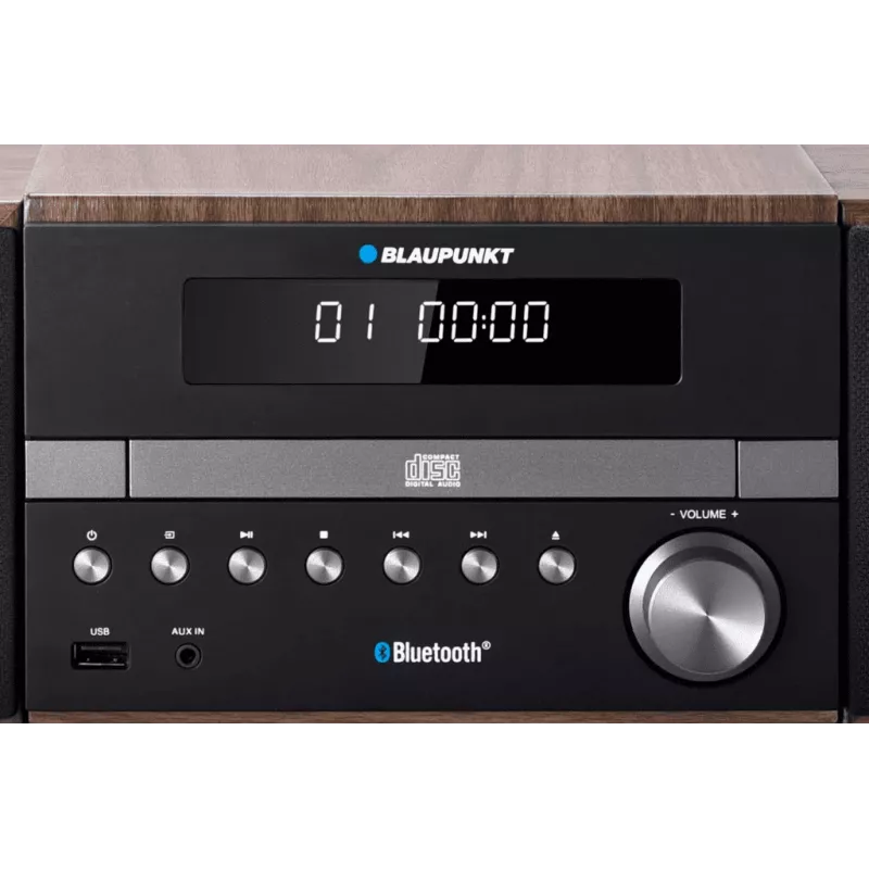 Mikrosistēma Bluetooth RDS/ID3 tags CD/MP3/USB/AUX/Modinātājpulkstenis