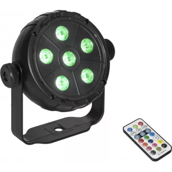 LED spots EUROLITE PK-3 USB TCL 3W RGB – kompakts ar USB darbināms RGB spots, 3 W