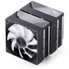 CPU dzesētājs Jonsbo CA80 Dual-Tower, 2×120mm PWM ventilatori, ARGB, melns