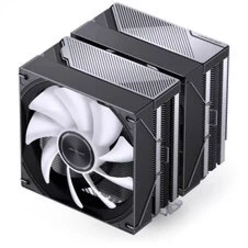 CPU dzesētājs Jonsbo CA80 Dual-Tower, 2×120mm PWM ventilatori, ARGB, melns