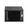 Pie sienas stiprināms 19 collu plaukta skapis DIGITUS Dynamic-N DN-37103 — 7U, 600x600 mm, IP20, nekomplektēts, melns