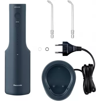 EW-DJ66, 0,2 l, zils, bezvada mutes skalotājs, skaņas zobu birste, uzlādējams akumulators, 100 - 240 V