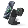 Iekštelpu lādētājs Crong CRG-MSPS-BLK viedpulkstenim melns Lightning USB bezvadu