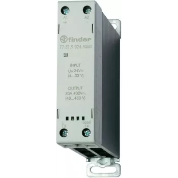Finder elektroniskais relejs (SSR), sērija 77 77.31.9.024.8050 1 normāli atvērts kontakts 30 A (77.31.9.024.8050)