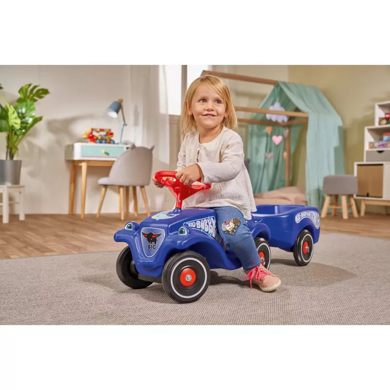 Braucamā mašīna Simba-Dickie BIG Bobby-Car, stumjama piedziņa, vecums 1–5, 4 riteņi, zila/sarkana