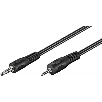Microconnect AUD3525LL2 audio kabelis 2 m 3,5 mm 2,5 mm melns