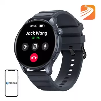 Smartwatch Zeblaze Btalk 3 Pro — 1,43 collas (3,63 cm) AMOLED, 466×466 pikseļi, skārienjūtīgs, 260 mAh, pelēks