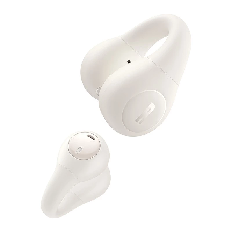 Baseus Bass 15 Clip atvērtā tipa austiņas True Wireless Stereo (TWS) uz ausīm zvaniem/mūzikai Bluetooth baltas