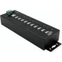 USB centrmezgls Exsys EX-1170HMVS 10 portu metāla DIN-sliedes ar 15 kV ESD aizsardzību