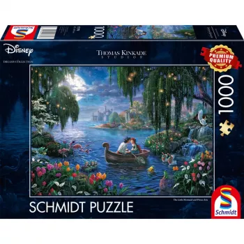 Puzle Schmidt Spiele Thomas Kinkade Studios Disney Dreams Collections Mazā nāriņa un princis Ēriks 1000 gab.