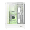 Gamemax korpuss | T20 WH | Balts | M-ATX | Barošanas bloks nav iekļauts