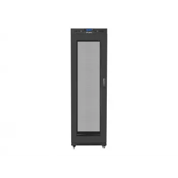 Rack cabinet LANBERG FF01-6842-23BL 42U freestanding, 2127.5×600×800 mm, IP20, key lock, castor wheels