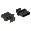 Ligzdas drošības vāciņš DeLOCK 64013 USB Type-C Melns