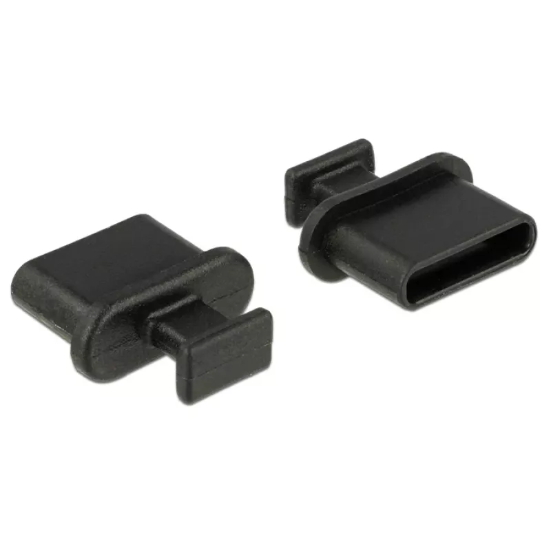 Ligzdas drošības vāciņš DeLOCK 64013 USB Type-C Melns