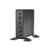 Shuttle XPC Nano PC NC40U5, Intel Core i5-1235U, 1x HDMI, 1x DP, 1x USB-C/DP, 6x USB3.2, 1x 2.5 collu slots, 2x M.2, 1x LAN, RAID, 24/7 nepārtraukta darbība, iekļauts VESA un statīvs