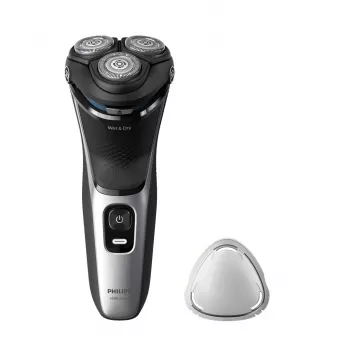 Elektriskais skuveklis Philips 3000 Series S3143/00 — 3 galviņu rotācijas, slapjā un sausā lietošana, Li-Ion, 60 min darbības laiks