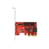 SATA PCI Express x4 karte DeLOCK 6 portu zema profila formas faktors