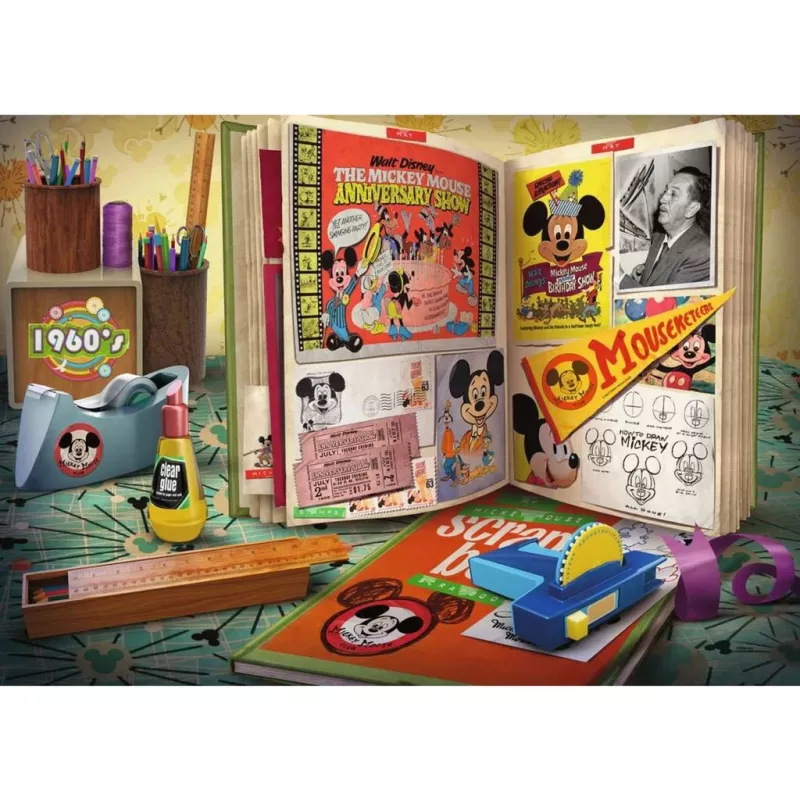 Puzle 1960 Mickey Moments (1000 gabali)