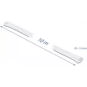 Aptinums DeLOCK 20804 10 m x 12 mm balts