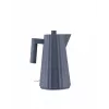 Alessi MDL06 B Plisēta elektriskā tējkanna, melna, eiro kontaktdakša