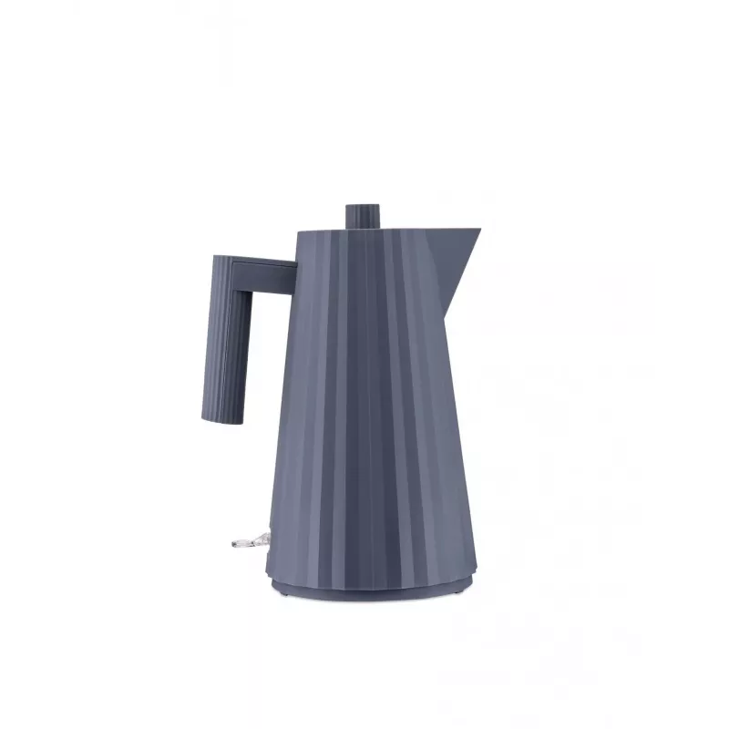 Alessi MDL06 B Plisēta elektriskā tējkanna, melna, eiro kontaktdakša