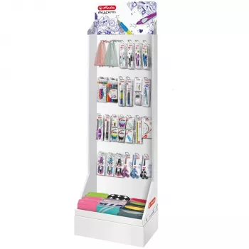 Triangle Herlitz 11367950 plastmasas, zils, sarkans, caurspīdīgs, dzeltens