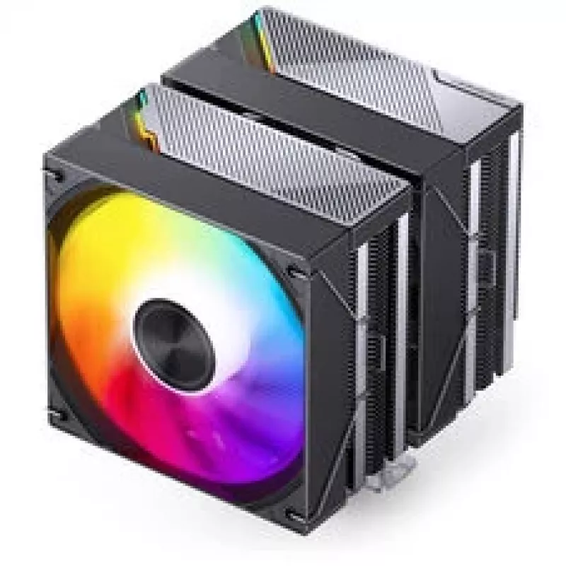 CPU dzesētājs Jonsbo CA80 Dual-Tower, 2×120mm PWM ventilatori, ARGB, melns