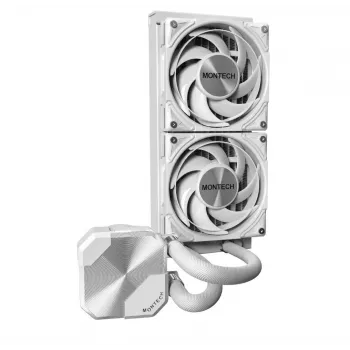Montech HyperFlow Silent 240 Procesora universāls šķidruma dzesētājs 12 cm Balts 1 gab.