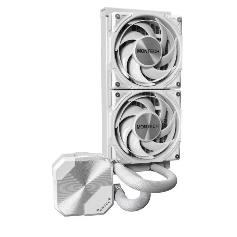 Montech HyperFlow Silent 240 Procesora universāls šķidruma dzesētājs 12 cm Balts 1 gab.