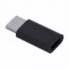 Savio AK-31 / B kabeļa interfeisa/dzimuma adapteris Micro USB USB 3.1 Type C melns