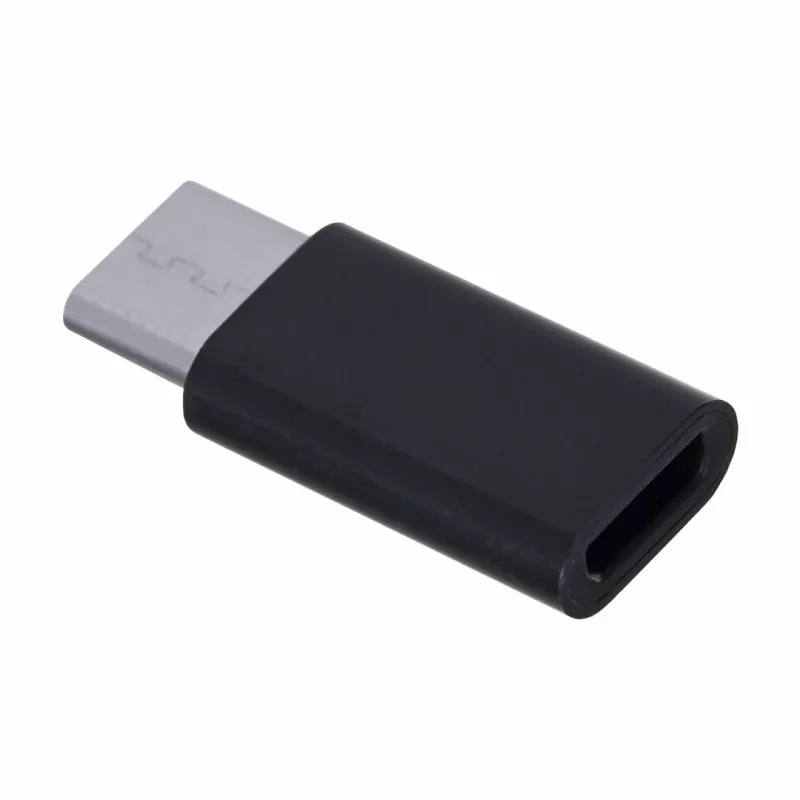 Savio AK-31 / B kabeļa interfeisa/dzimuma adapteris Micro USB USB 3.1 Type C melns